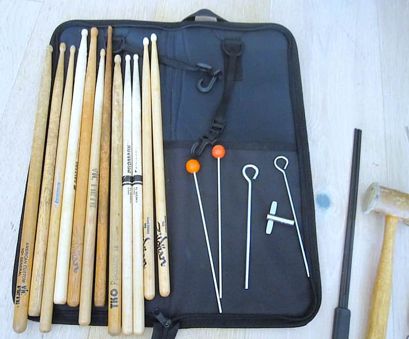 Various Drum Sticks, Brushes, Mallets, Stick Bag, Key, etc. image 1