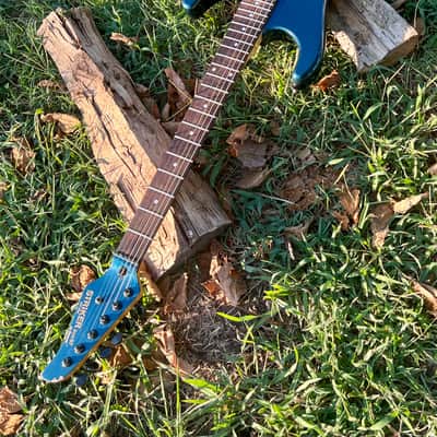 Vintage 1985 Kramer Striker 200ST Guitar with ESP Flicker Tremolo in Midnight Blue image 6