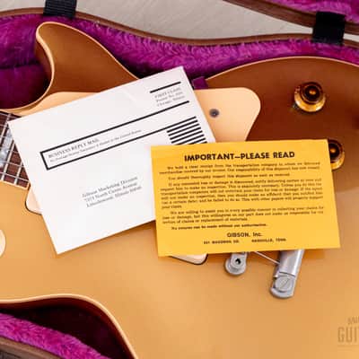 1988 Gibson Les Paul Standard Showcase Edition Goldtop Pre-Historic 1956 Spec w/ Case, Tags image 20
