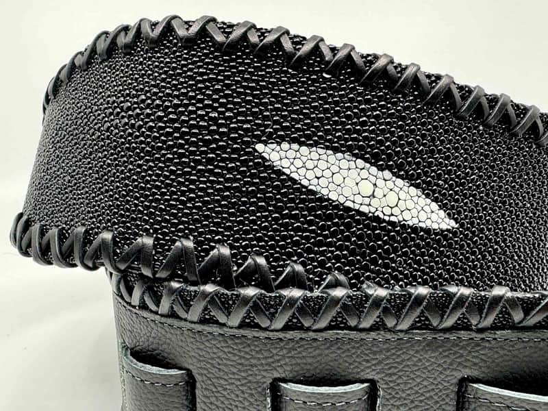 Jodi Head Guitar Strap - "Real" Stingray - Leather Lacing - 3" Wide image 1