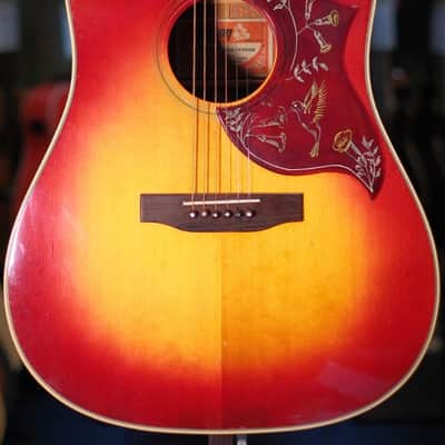 Gibson 1974 Hummingbird Custom, Cherry Sunburst (Pre-Owned) image 1