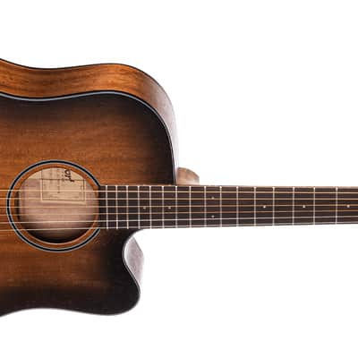 Cort COREDCOPBB Dreadnought Body Solid Mahogany Top & Neck 6-String Acoustic-Electric Guitar w/Case image 3