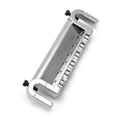 Les Paul SG Style Electric Guitar Roller Saddle Bridge Tailpiece, Chrome image 4