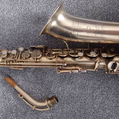 Vintage Selmer Modele 22 Alto Saxophone 1922 - Silver image 17