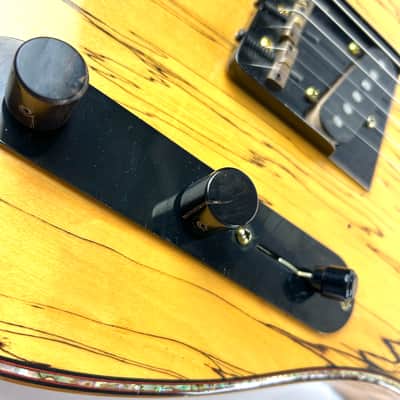 Custom Telecaster Abalone  Bound body with Spalted top. Rosewood board on Maple neck Fender Gigbag Included. image 13