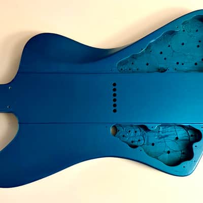 Tauro Woodworks Firebird/Telecaster - Metallic Green woodgrain image 4