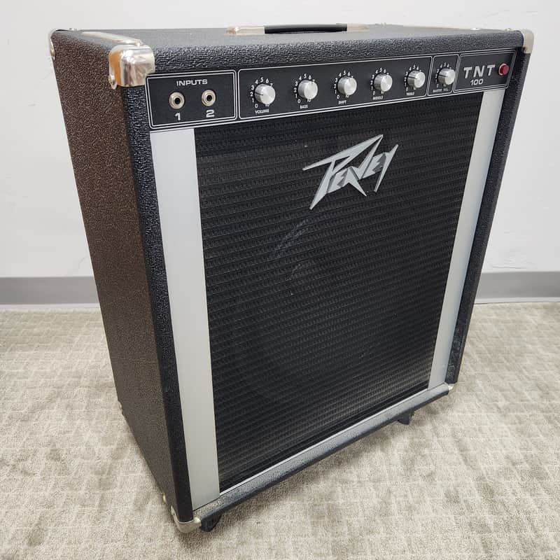 Vintage 1976 Peavey TNT 100 45W 1x15 Bass Combo Solid-State Amp w/ Original Cover - (LOCAL PICKUP ONLY) image 1