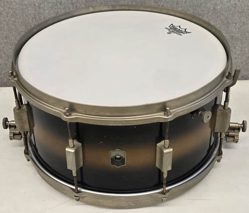 Vintage Leedy Broadway Parallel 6.5 x 14" Snare Drum Duco Finish Original VG image 1
