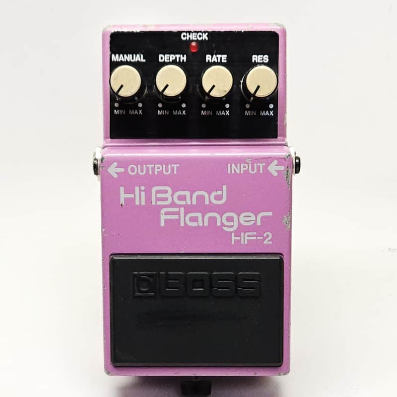 used Boss HF-2 Hi Band Flanger Green Label Made In Japan, Very Good Condition image 1