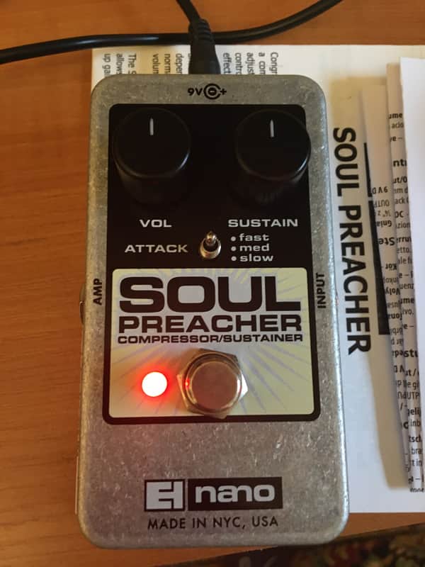 Electro-Harmonix Soul Preacher Nano Compressor / Sustainer 100% New with Manual and Original Box image 1