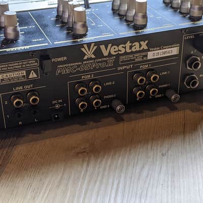 Vestax PMC-05 Pro II DJ Scratch Mixer 1990s Gold/Black image 3