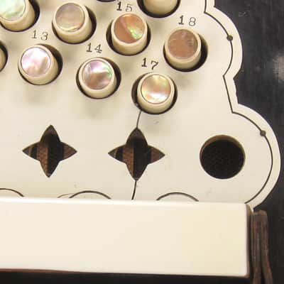 Patek 104 Key Triple Reed Bandoneon Chemnitzer Concertina, Key of C, Original Case, Overhauled image 14