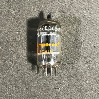 Vintage Amperex 12AU7 ECC82 Holland Heerlen △ GF8 9E1 Orange Label Tube Tested Strong image 2
