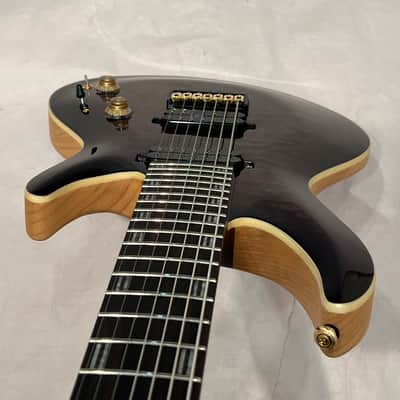 ESP LTD Javier Reyes JR-7 Signature Series 7-String Solidbody Electric Guitar 2023 Faded Blue Sunburst w Case New Overstock Closeout image 12