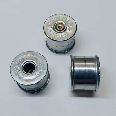12 Gauge Shotgun Shell split Shaft Tone and Volume Guitar Knobs - Set of 3 image 2