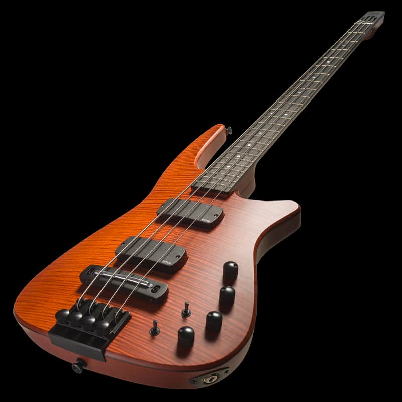 CR4 RADIUS Bass Guitar Amber Satin image 1