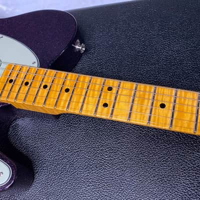 NEW! Fender Custom Shop Flamethrower Telecaster - NOS - Modern Specs - Texas Special Pick-Ups - AAAA Flamed Neck - Magenta Sparkle - Authorized Dealer - 7.55lbs - G07167 image 5