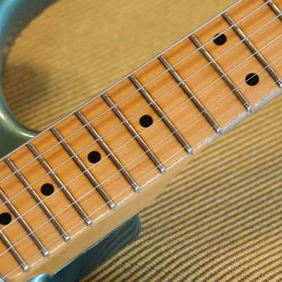 2021 Fender Custom Shop 1956 Reissue Stratocaster Electric Guitar Relic Sherwood Green Metallic + COA OHSC image 8