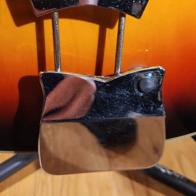 Vintage 1960s Ventura Semi-Hollow Electric Guitar Sunburst image 9