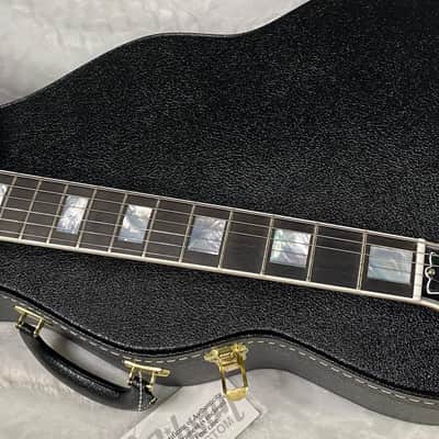 NEW! Gibson Dealer Select Custom Shop Les Paul Custom AAA Figured Flame Top - Transparent Blue / Natural Back - Authorized Dealer - WOW! 8.8 lbs - G06807 image 6