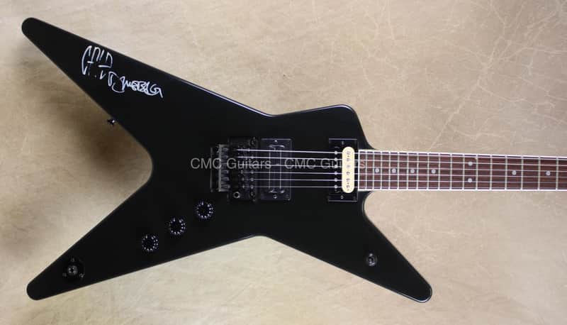 Washburn 1995 USA Dimebag Darrell Blackjack Signed by Dime Guitar
