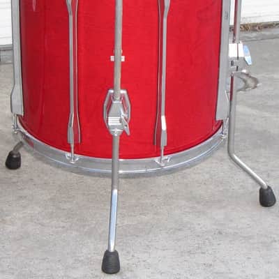Vintage Pearl BLX All Birch Shell 16" Floor Tom Sequoia Red for drum set image 4