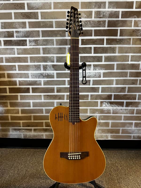 Godin A12 SG Solid Cedar Cutaway 12-String with Electronics 2010s - Natural Semi-Gloss image 1