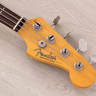 1982 Fender JV Precision Bass ‘62 Vintage Reissue PB62-75 Black w/ Case & Tags, Japan MIJ Fujigen image 4