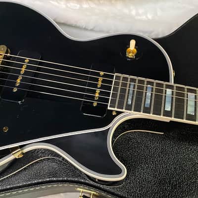 NEW! Gibson Les Paul Custom - Dealer Select - P90 Pick-Ups - VOS Ebony Finish - Custom Shop M2M - Authorized Dealer - 9.7 lbs - G07008 image 3
