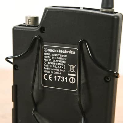 Audio-Technica ATW-R3100bC Receiver w/ ATW-T310bC Bodypack: 541-566 MHz CG0142S image 17