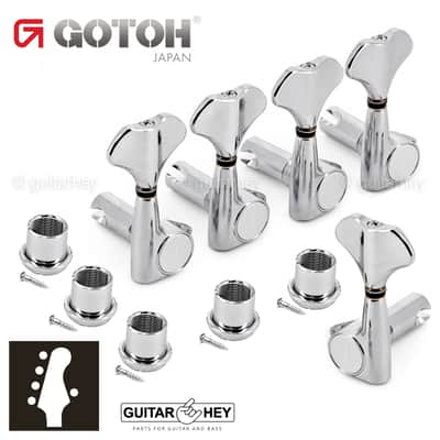NEW Gotoh GB707 5-String Bass Machine Heads Set L4+R1 TUNERS 4x1 - CHROME image 1