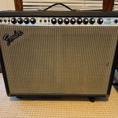 Fender Twin Reverb 2-Channel 135-Watt 2x12" Guitar Combo 1977 - 1981 - Silverface image 1