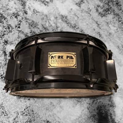 Pork Pie 5x12 inch Maple Snare in Transparent Black Finish & Black Chrome Hardware (2004) image 2