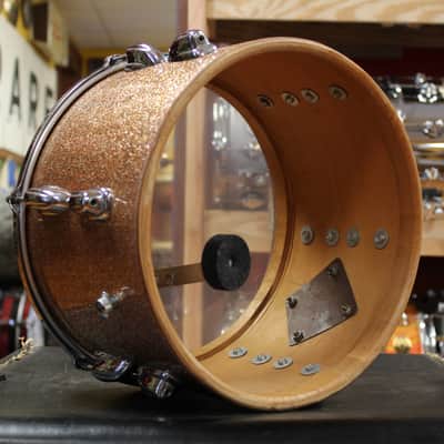 1966 Slingerland Modern Jazz Outfit in Sparkling Champagne Pearl 14x20 8x12 14x14 image 20