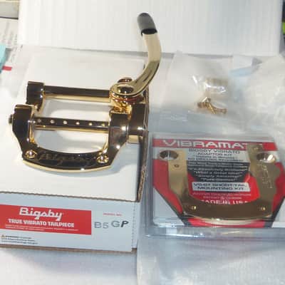 Bigsby® B5G Pinless & Vibramate V5G-Short Tail Mount Kit~GOLD~Gibson SG~Tighter Spaced PG`s~USA~Brand New image 4