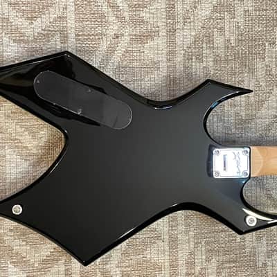 B.C. Rich Warlock Revenge Onyx Widow Headstock w/Original Hardshell Case image 7