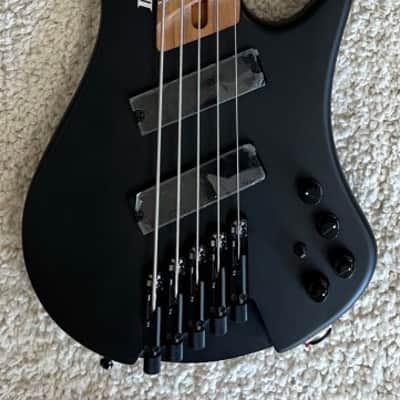 Ibanez EHB1005MSBKF Headless Multi Scale 5-String Bass - Black Flat image 1