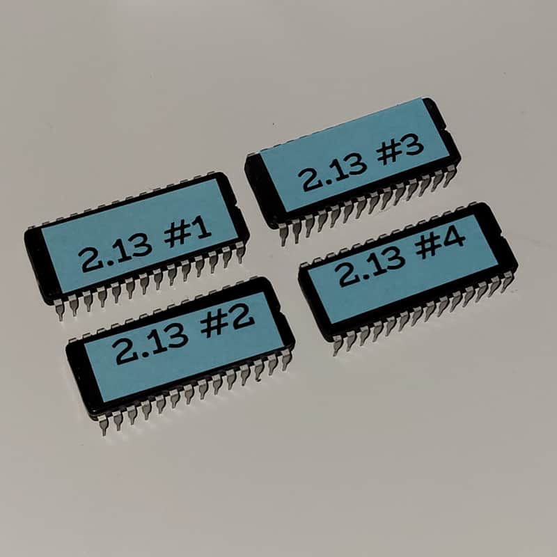 Akai ASQ 10 Sequencer OS 2.13 upgrade kit, set of 4 ROMs image 1