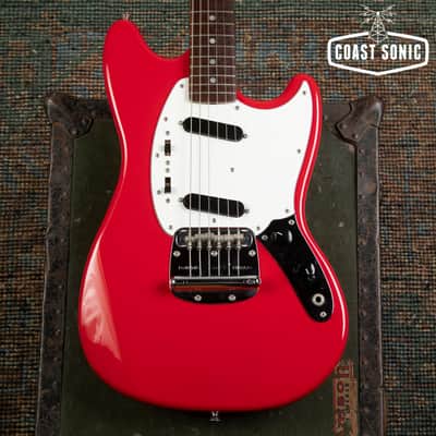 2010 Fender '69 Mustang Reissue Made in Japan - Red w/ Matching Headstock image 5