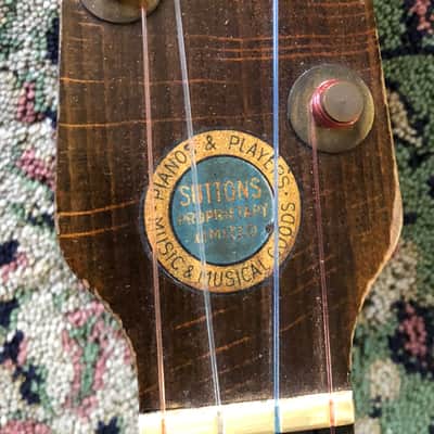 Melody Junior Banjo Ukulele 1936 circa Brown varnish image 2