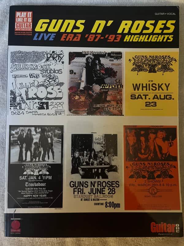 Guns N Roses - Live Era 87-93 Highlights - Guitar tab / tablature Book image 1