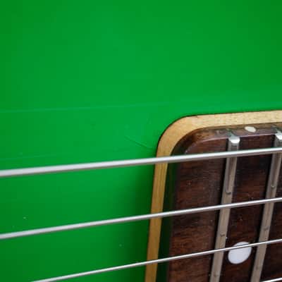 B.C. Rich Warlock WG-035 Mini Guitar 1990's Lime Green Made in Japan MIJ w/ Bag image 12