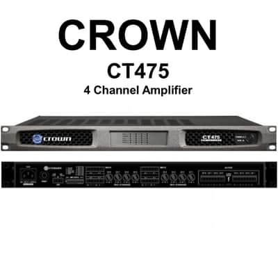 CROWN CT475 Drivecore 4 Channel Install Rackmount Amplifier image 4