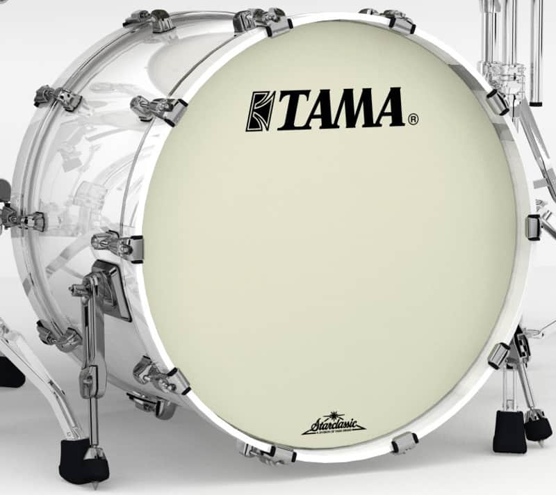 Tama MAB2218ZBNPWH Starclassic Maple Lacquer Bass Drum 22 image 1