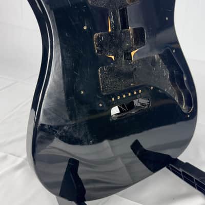 Unbranded Strat Style Electric Guitar Body - Black image 8
