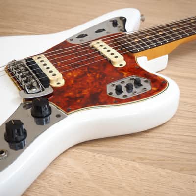 1963 Fender Jaguar Vintage Offset Electric Guitar Pre-CBS Olympic White w/hc image 6