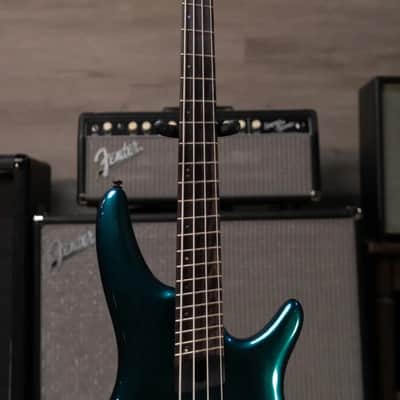 Ibanez Bass Workshop SRMS720BCM 4-String Multi-Scale Bass Guitar - Blue Chameleon image 4
