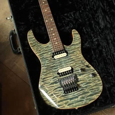 Suhr Custom Modern Mahogany Trans Blue Denim Quilt Top 2010 image 4