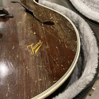 Juwel Vintage Archtop Guitar From 1950 Walnut Brown image 11
