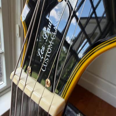 2014 Epiphone Les Paul Custom Classic - Ebony Black image 20